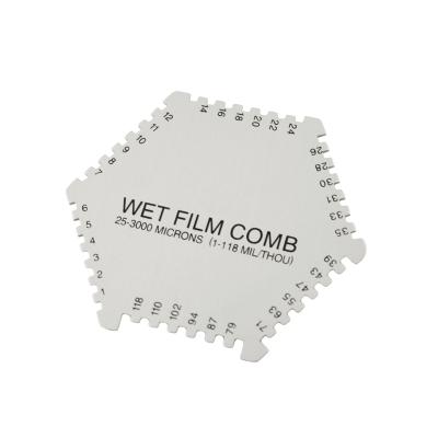 Vådfilmskam i aluminium (Lak-/coatingmåler 25-3000um)